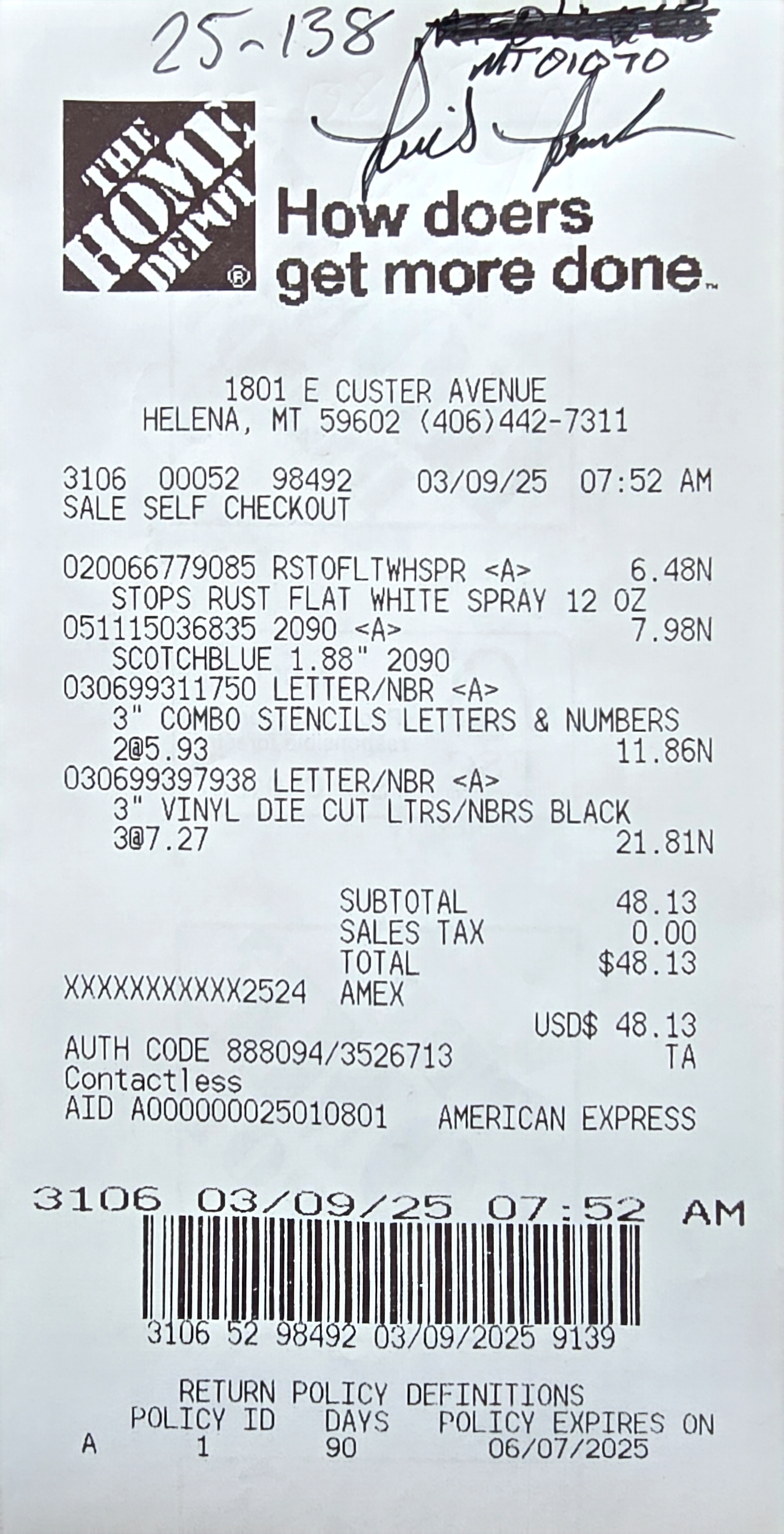 Receipt image